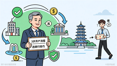 济南公司注册银行开户：3步流程（附选择银行技巧）